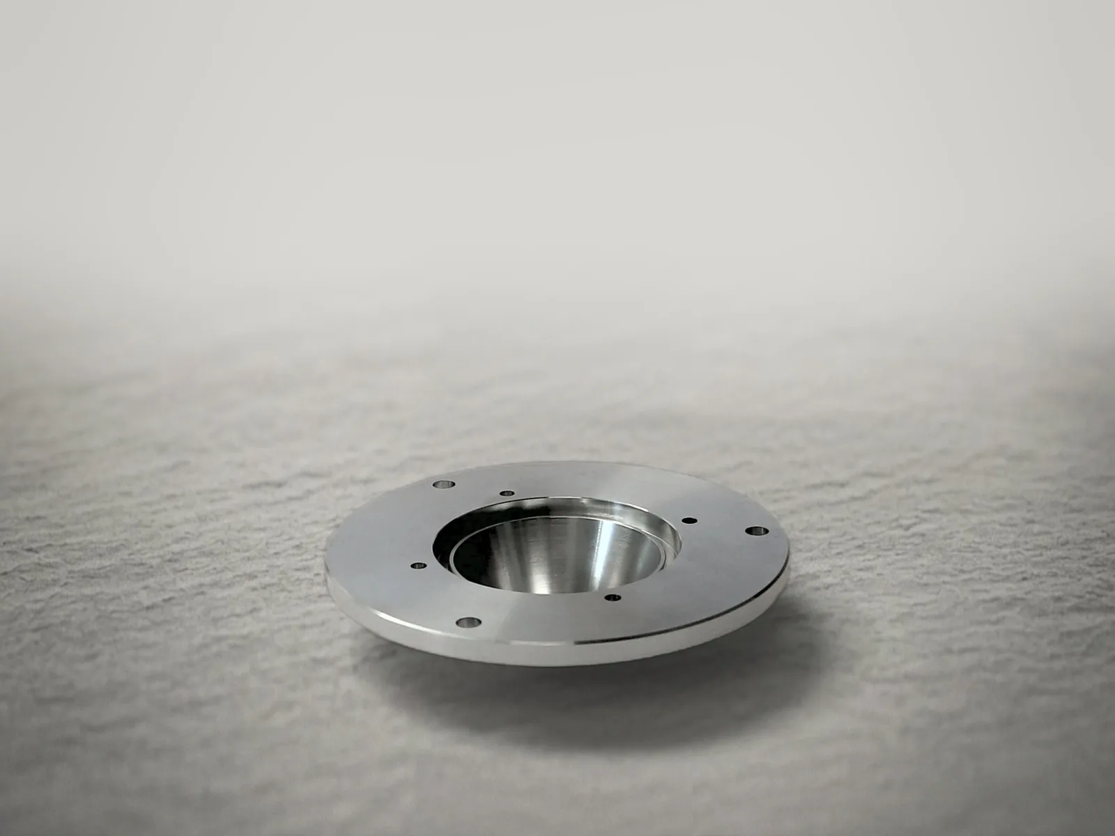 Flanschdeckel mit Zentrierung – Aluminium · gedreht